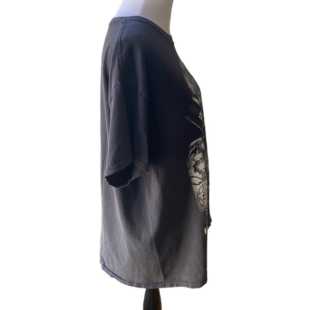 Madonna Bandanna Guns Printed Graphic T-Shirt Fashion Hip Hop Black Tee Size XL - Picture 6 of 11
